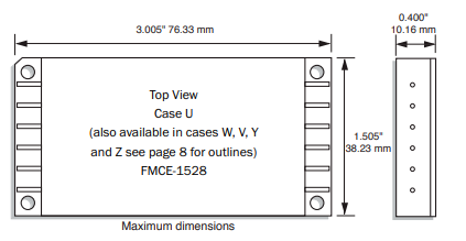 Interpoint EMI濾波器FMCE-1528